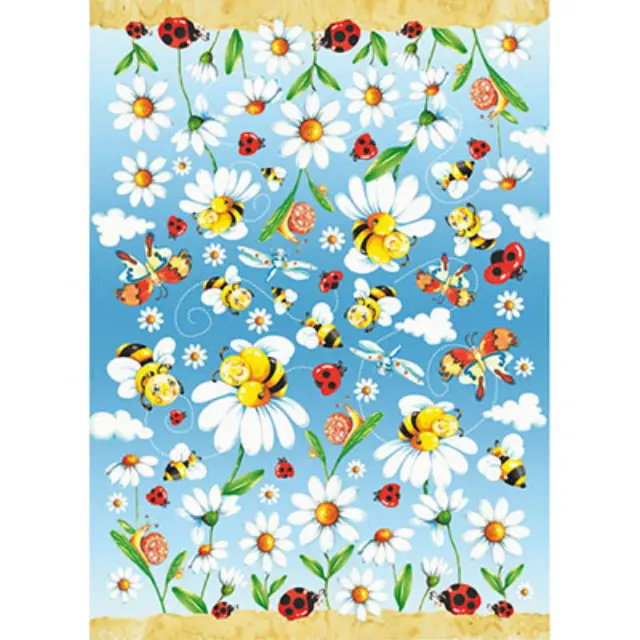 Φύλλo Polyester Felt - 50x70cm - Bees - 1mm - 1τεμ