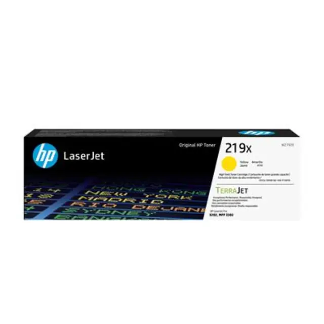 HP 219X Yellow LaserJet Toner Cartridge High Capacity (W2192X) (HPW2192X) HEWLETT PACKARD