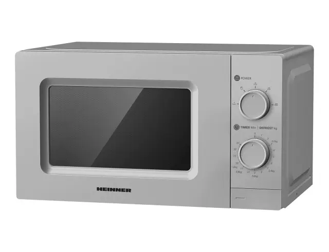 Φούρνος μικροκυμάτων Heinner HMW-MD20MSL με χωρητικότητα 20L και ισχύ W - Inox HMW-MD20MSL