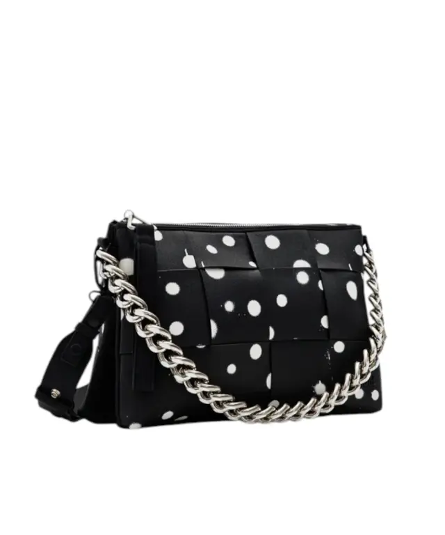 Desigual - Γυναικεία Τσάντα 'Ωμου New Splatter Dortmund 24SAXP10-2000 Μαύρο 3