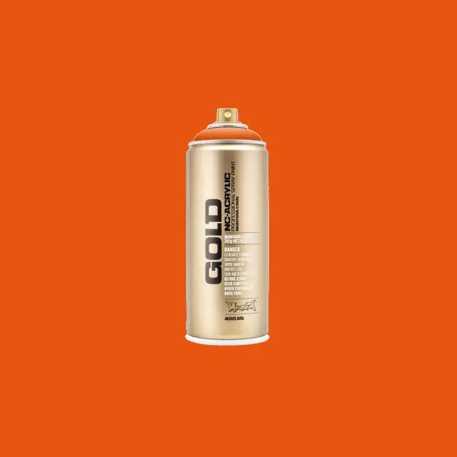 Montana Gold Spray Paint 400ml G2080 Pure Orange