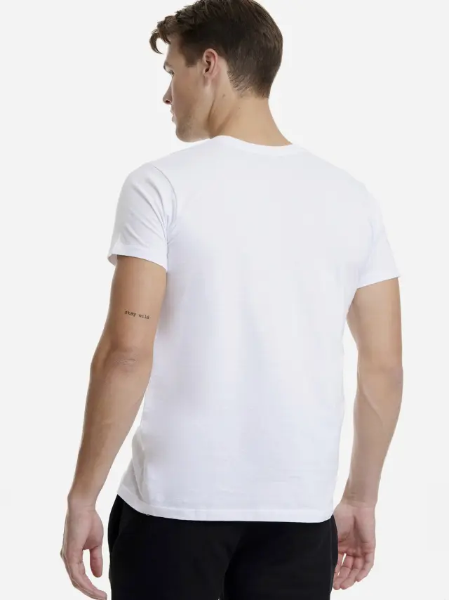 Walk ανδρικό βαμβακερό T-Shirt W1915-01 2