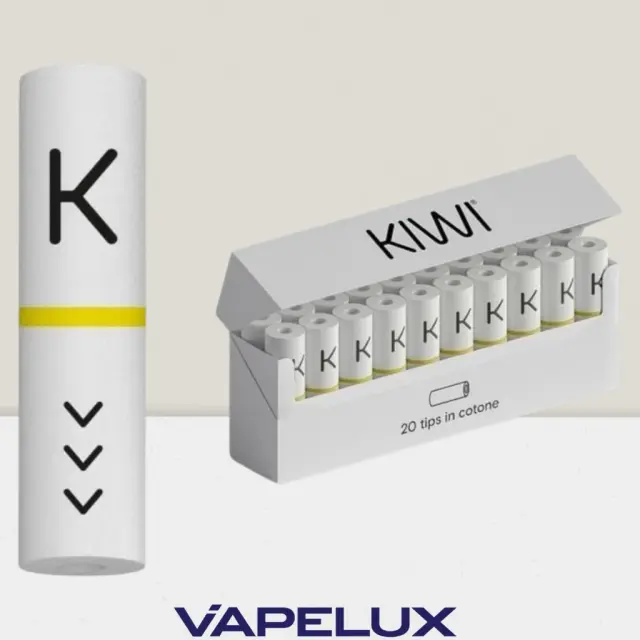 Kiwi Cotton Filter Tips 20τμχ Λευκό