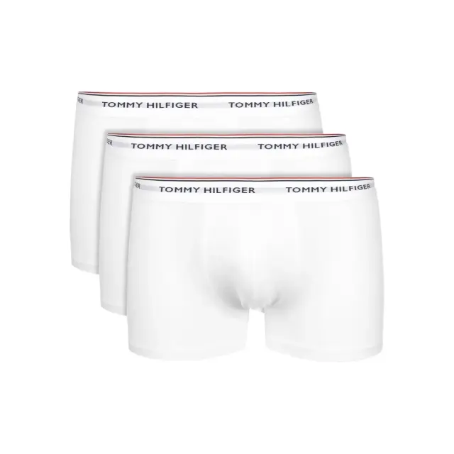Tommy Hilfiger Ανδρικό Boxer Premium Essential Trunk - Τριπλό Πακέτο, Χρώμα Λευκό - XL