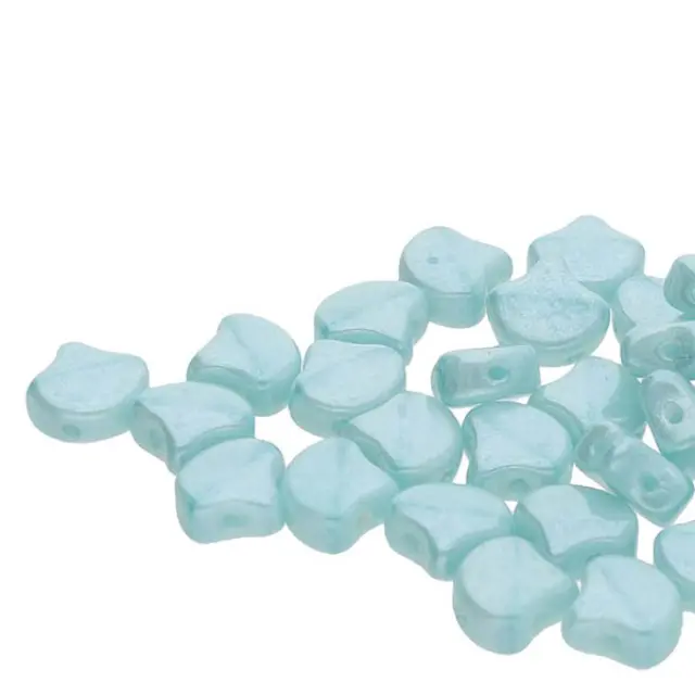 Χάντρα Matubo Ginko 7.5mm - Silk Blue Opal White Luster ~10gr