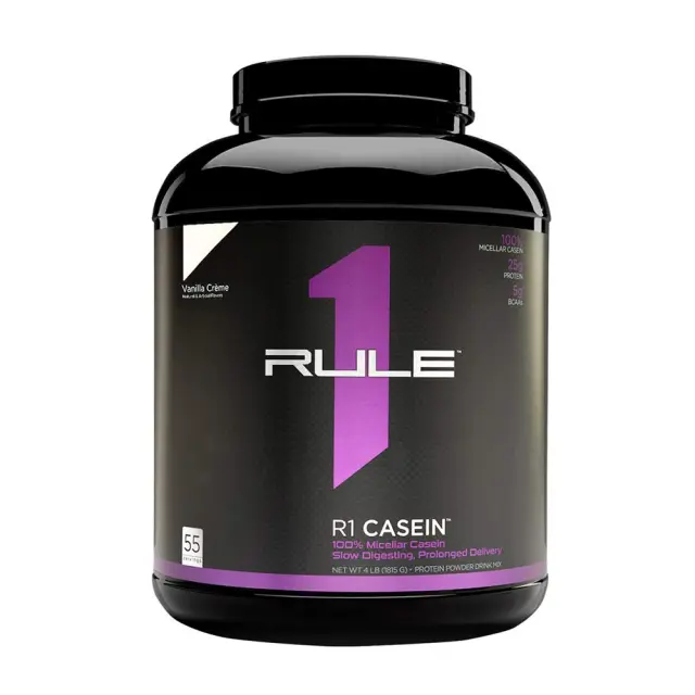 Rule1 Casein Vanilla Creme, 55 Servings