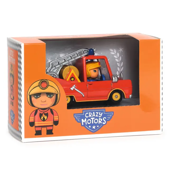Djeco Crazy Motors Πυροσβεστικό Όχημα με Φιγούρα "Captain Fire" (3+ ετών) 05459