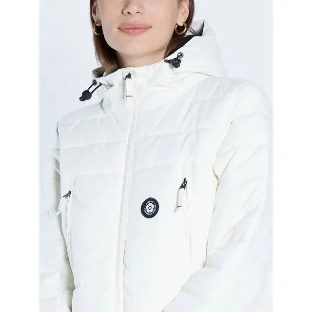 Emerson P.P.Down Long Jacket with Hood (222.EW10.92-OFF WHITE) - Λευκό - XL 2