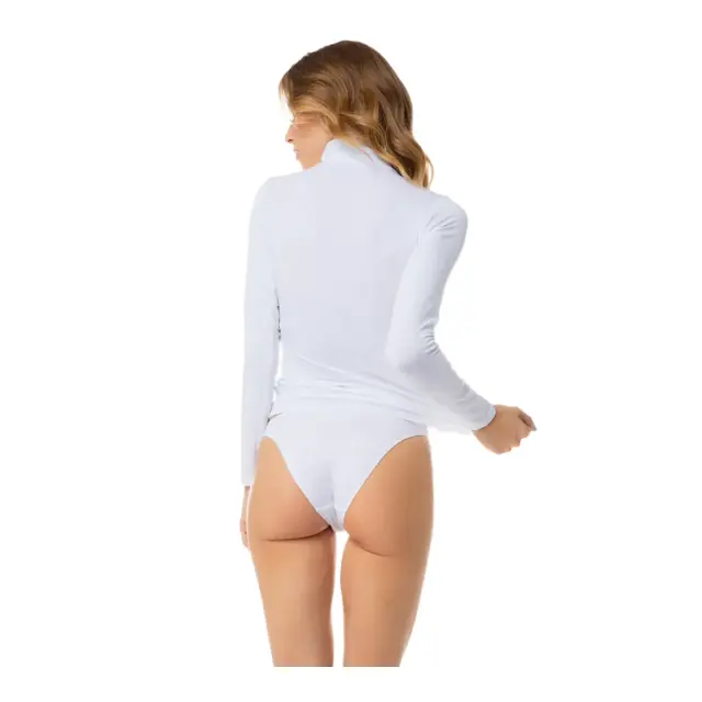 Fimelle TENCEL™ Modal Γυναικεία Ζιβάγκο Μακρυμάνικη Μπλούζα Minerva - Λευκό 2