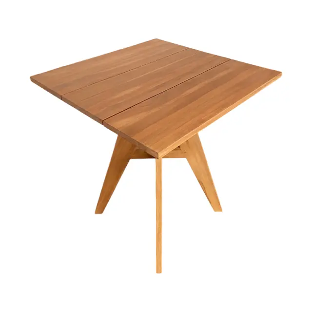 Τραπέζι Cadrada pakoworld teak ξύλο σε φυσική απόχρωση 70x70x76εκ 3