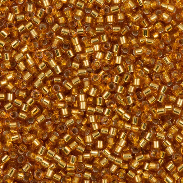 Χάντρα Miyuki Delica 11/0 - DB1201 - Silver Lined Marigold ~7gr
