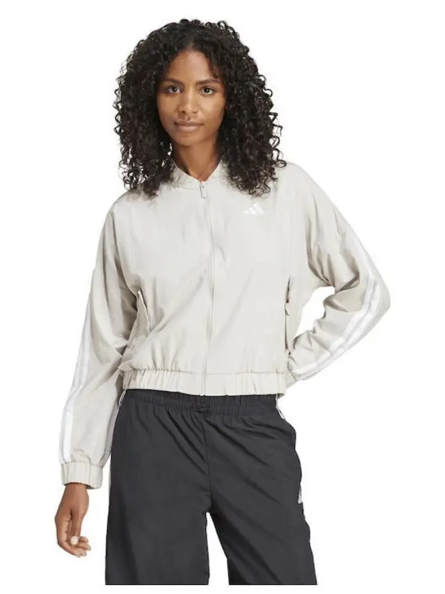 adidas Γυναικείο Bomber Jacket Μπεζ - XS