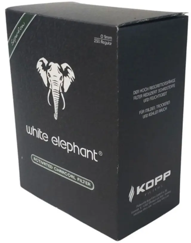 Elephant Active Charcoal Φιλτράκια για Πίπα καπνού 9mm - XXL Pack 250 τεμ.