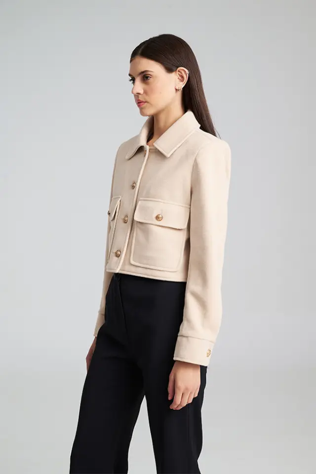 Κοντό jacket με χρυσά κουμπιά TUNIC - XS 3