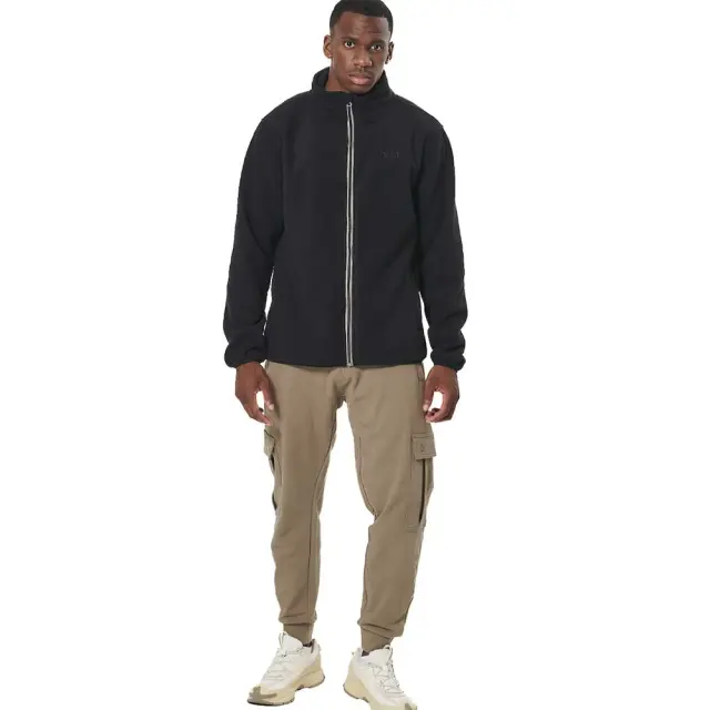 Body Action Men's Bucle Fleece Jacket Μαύρο 073522-01 (Body Action) 2