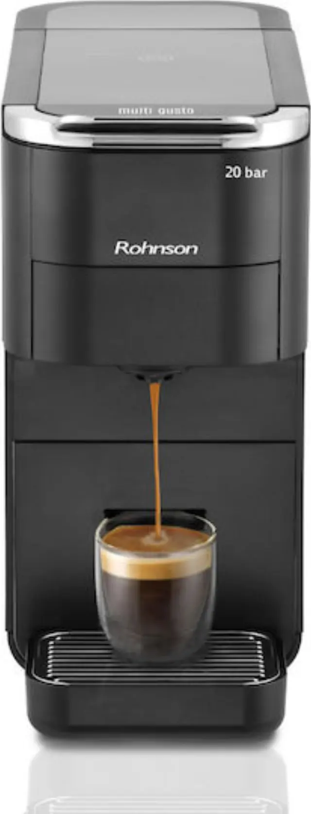 Rohnson Πολυχρηστική Multicapsule 5 σε 1 Μηχανή Espresso 1545W Πίεσης 20bar Μαύρη 3