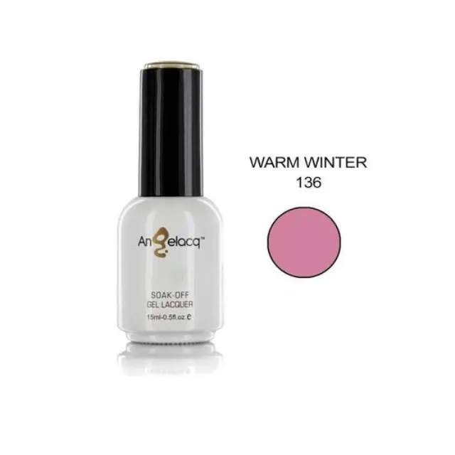 Ημιμόνιμο επαγγελματικό βερνίκι ANGELACQ 15ML - 0.5FL.OZ 136 Warm Winter