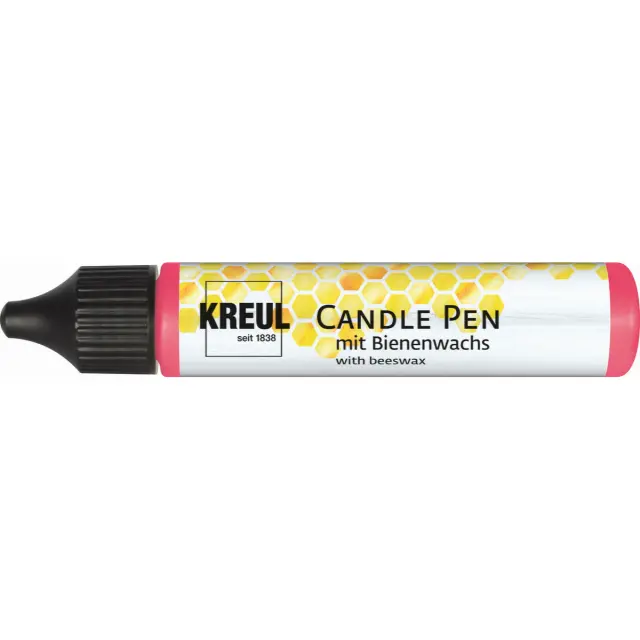 Χρώμα-Στυλό για Διακόσμηση Κεριών KREUL Candle Pen 29ml, Μεταλλικό ροζ