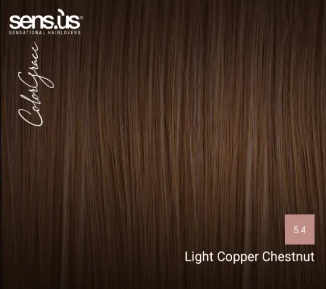 Sensus Color Grace M3K 5.4 Light Copper Chestnut 100ml - (μόνιμη βαφή χάλκινο ανοιχτό καστανό) 2