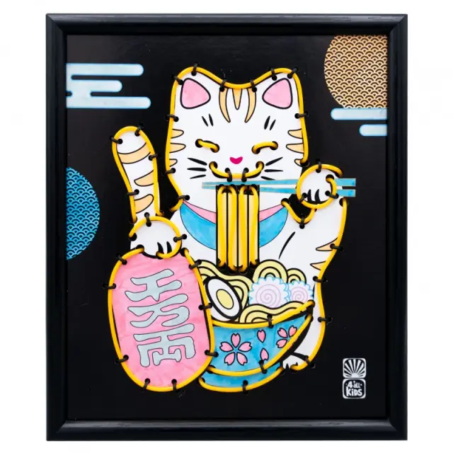 Buki France DIY Φωτεινό Κάδρο Neon Maneki-neko (7+ ετών) FK015 3