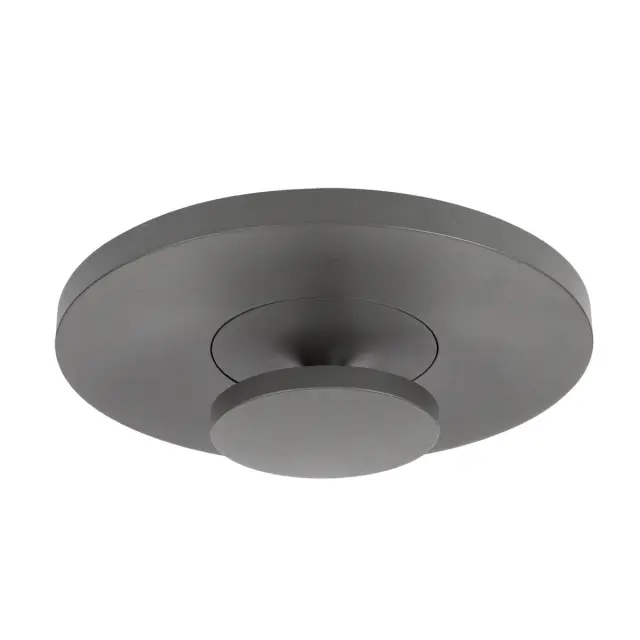Στρογγυλό LED Φωτιστικό Οροφής Bop VK/02078/G/W Γκρι 18W 3000K IP54 Ø38x9.8cm Γκρί