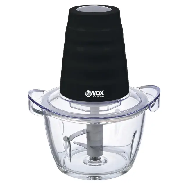 Πολυκόφτης Γυάλινο Δοχείο 1lt 300W Μαύρο VOX MC-7002 by ArteLibre