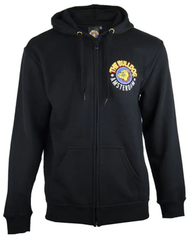 The Bulldog Amsterdam Φούτερ Original Zoodie με Φερμουάρ - Black - XLarge