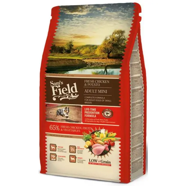 Sam's Field Low Grain Adult Mini Fresh Chicken & Potato 2.5Kg Μονόχρωμο