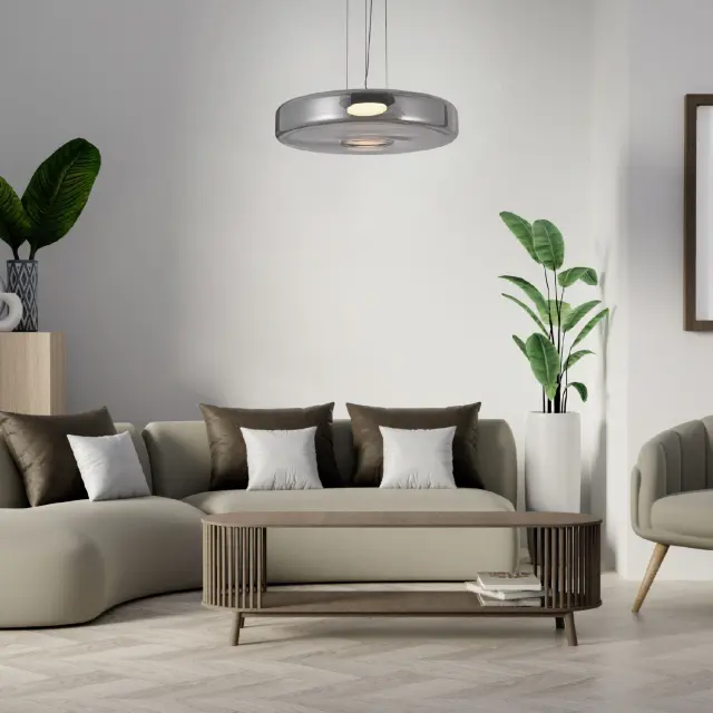 ΚΡΕΜΑΣΤΟ ΦΩΤΙΣΤΙΚΟ ACA HM2512645 ΜΑΥΡΟ LED 12W 3000K-4000K-6000K IP20 D45XH120CM / HM2512645 2
