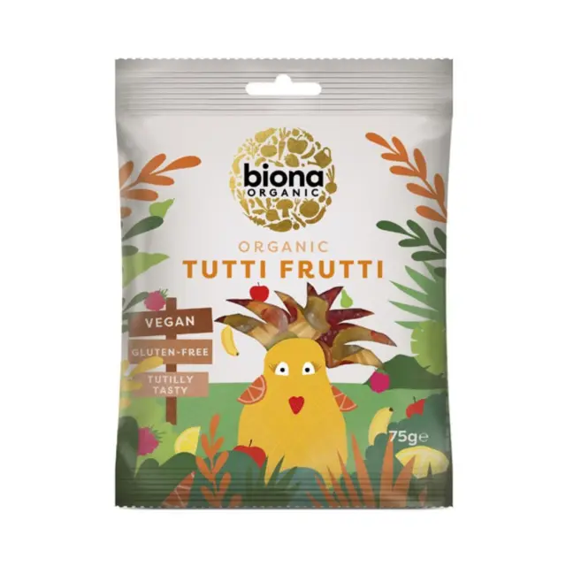Βιολογικά ζελεδάκια φρούτων 75gr -Biona
