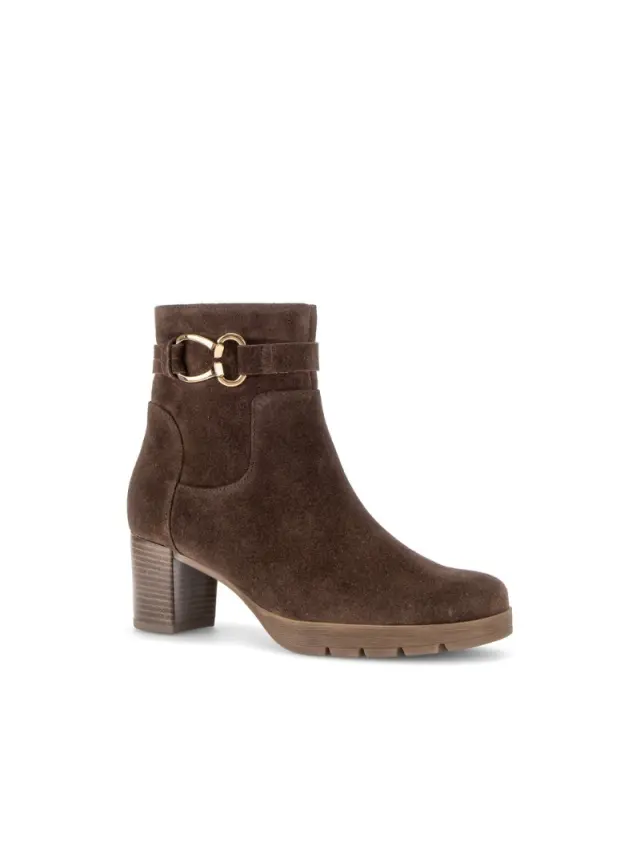 Gabor Μποτάκια Γυναικείο δέρμα Nubuck Καφέ GAB/72072 004-CACAO - 42 2