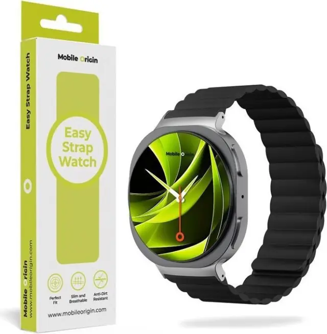 Mobile Origin Easy Strap Magnetic Galaxy Watch 8 Black/Orange 2