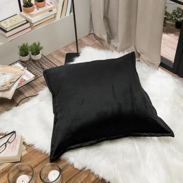 Μαξιλαροθήκη Velvet 06 TEORAN 65x65cm δαπέδου με γέμιση 3