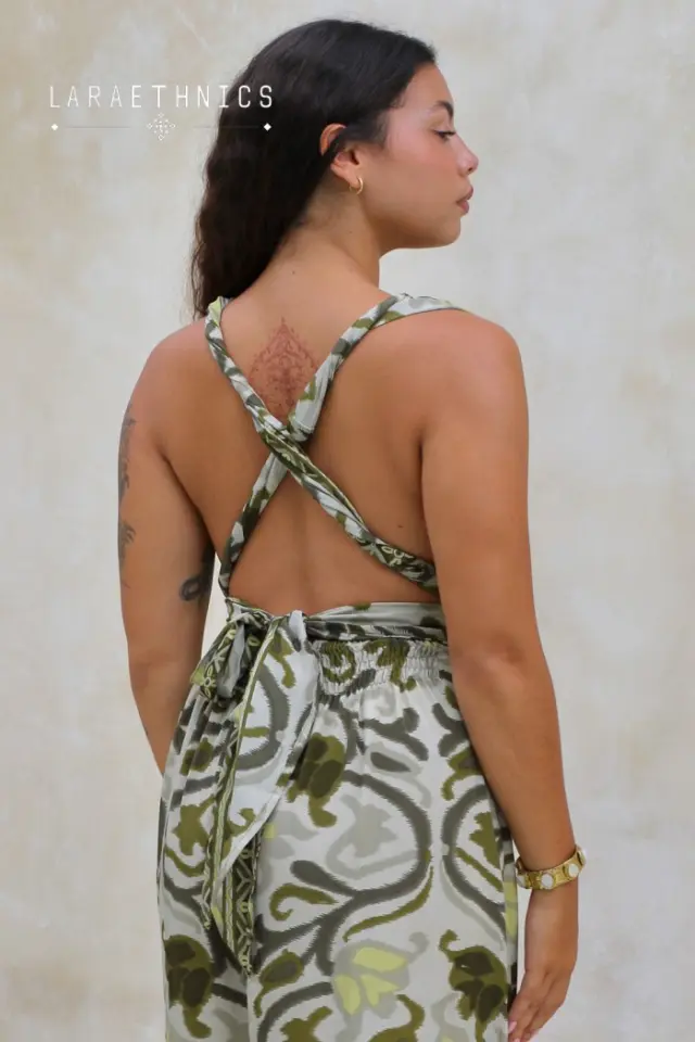 LARA ETHNICS “JULIETTE” DRESS (JULIETTE-AZTEQUE-KHAKI) 2