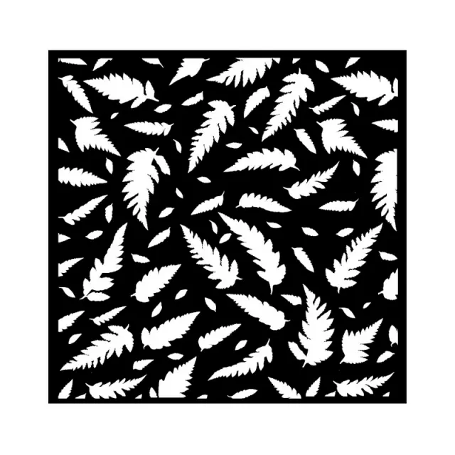 Thick Stencil 18x18cm, Stamperia, Forest, Leaves