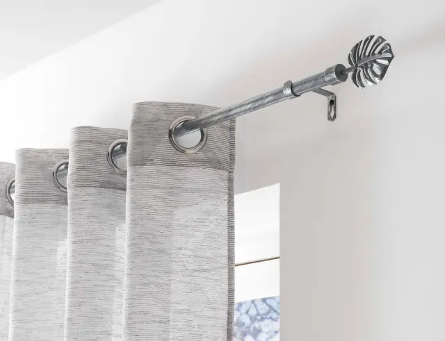Μονό Κουρτινόξυλο Tropi Douceur d'intérieur με διάμετρο 19mm και επέκταση 120 - 210cm - Grey/Silver 1900295