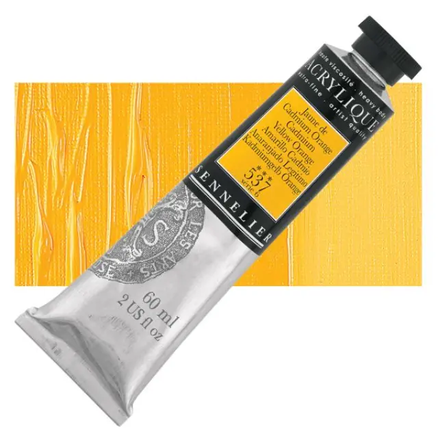 Ακρυλικό Sennelier Extra Fine - 537 Cadmium Yellow Orange S6 - 60ml