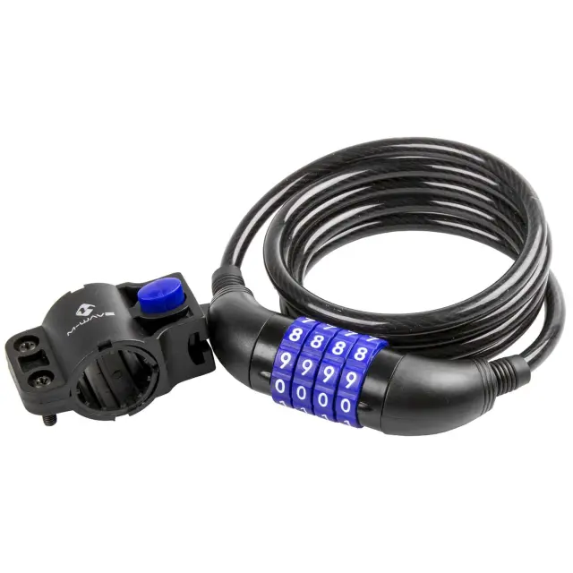 M-WAVE DS 8.15 ΚΛΕΙΔΑΡΙΑ ΠΟΔΗΛΑΤΟΥ ΣΠΙΡΑΛ ΜΕ ΣΥΝΔΥΑΣΜΟ ΜΑΥΡΗ 230170