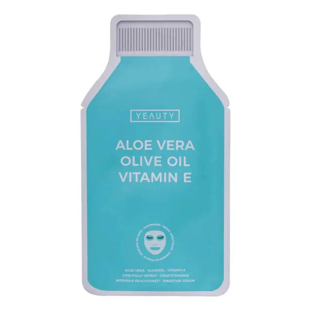 Υφασμάτινη Μάσκα Προσώπου Aloe Vera - Ελαιόλαδο - Βιταμίνη E