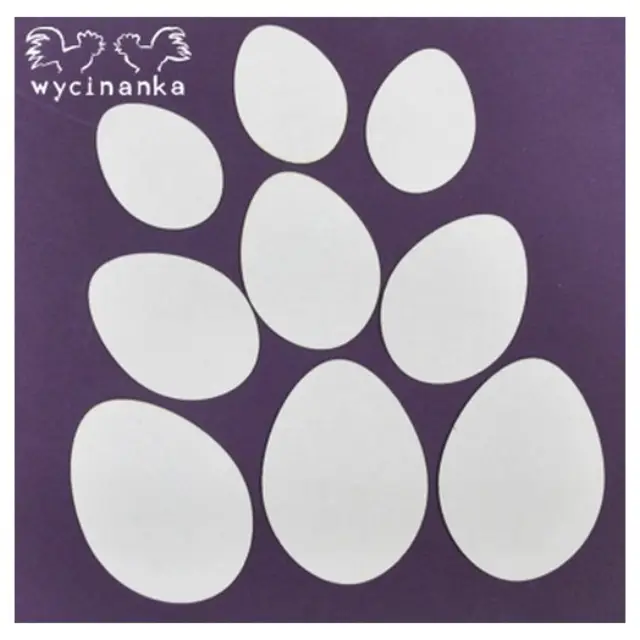 Διακοσμητικά Chipboard Αυγά 3-6cm , 9τεμ