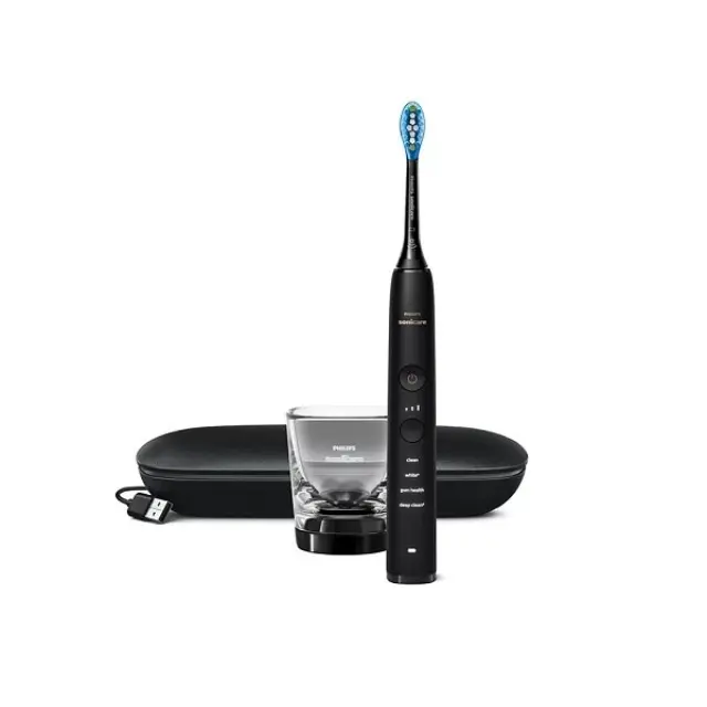 Philips Sonicare DiamondClean 9000 Ηλεκτρική Οδοντόβουρτσα Μαύρη (HX9911/09)