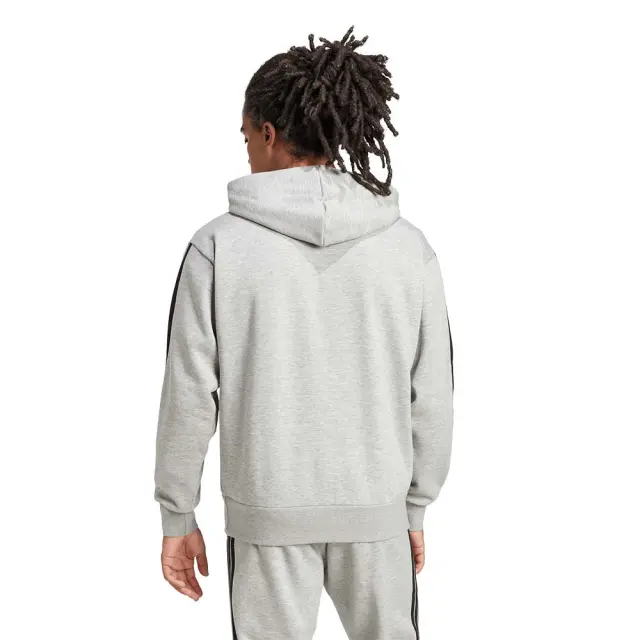 adidas Sportswear Men's 3Stripes Fleece Hoodie. Γκρι JE6302 (adidas Sportswear) 2