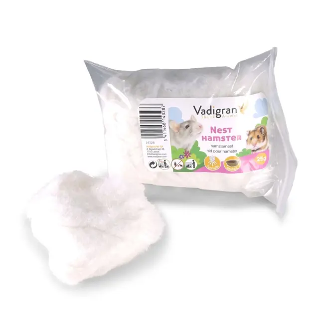 Vadigran Hamsterbed White Μαλακή Λευκή Υπόστρωση για Τρωκτικά 25gr