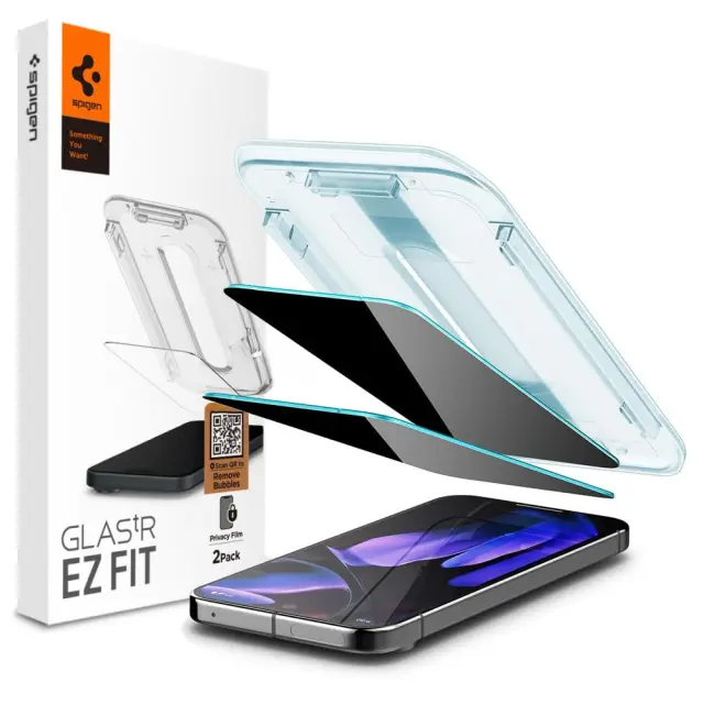 Spigen Glas.tr ”ez Fit” 2-pack Google Pixel 9 / 9 Pro / 10 / 10 Pro Privacy