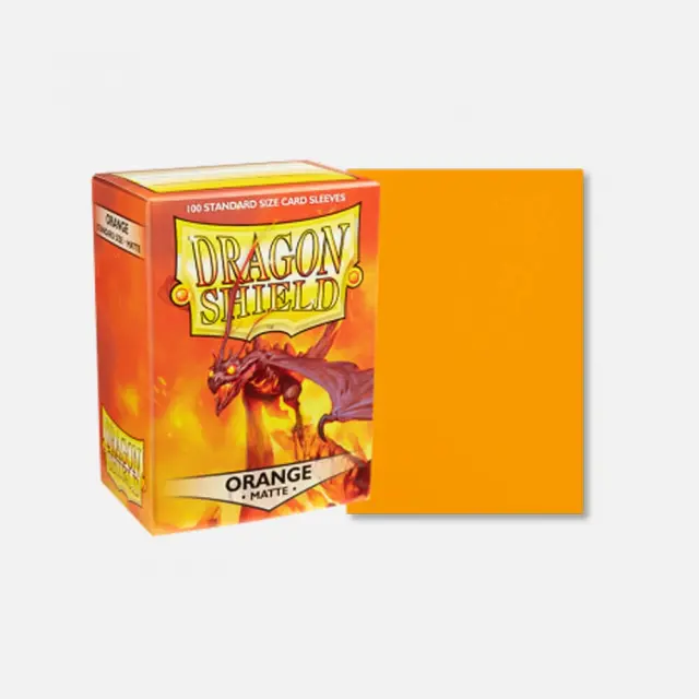 Dragon Shield Standard Sleeves - Matte Orange (100 Sleeves) 2