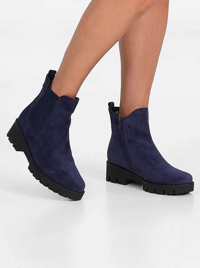 Gabor Μποτάκια Γυναικείο δέρμα Nubuck Μπλέ GAB/72771 36-MARINE 2