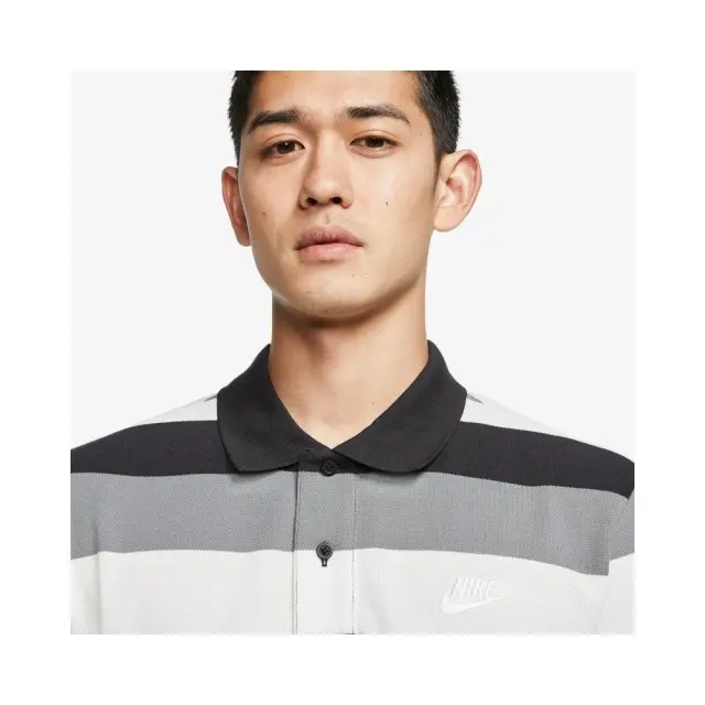 Nike Polo Matchup Stripe T-Shirt (CJ4465-010) - Μαύρο - S 3