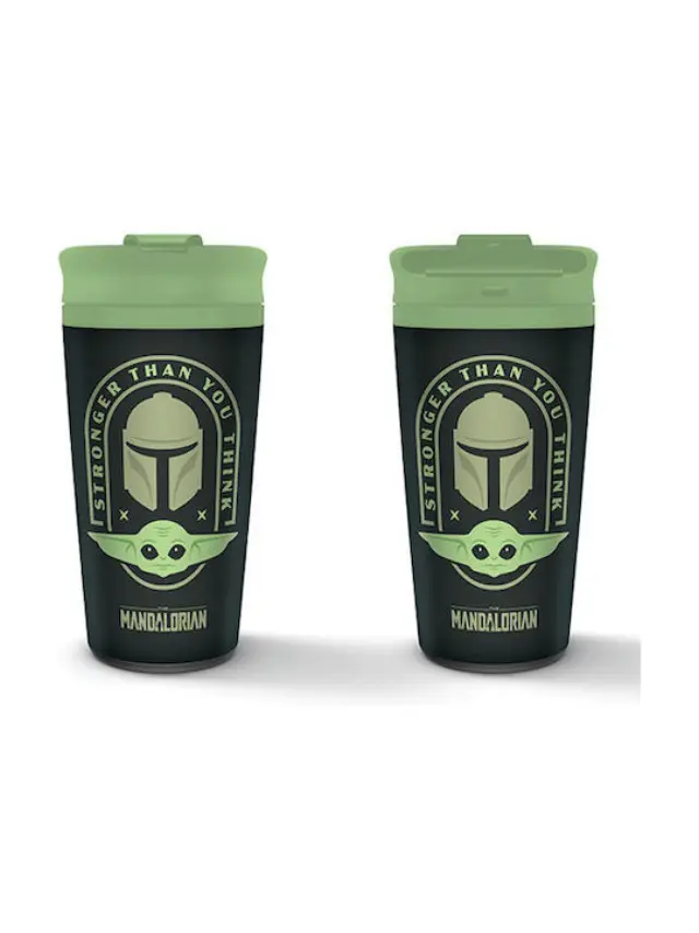 Pyramid Star Wars: The Mandalorian (Stronger Than You Think) Metal Travel Mug (MTM25892) 2