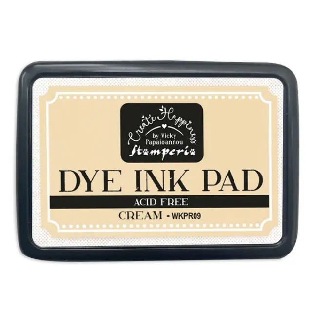 Μελάνι σε ταμπόν για σφραγίδες Dye Ink Pad, Stamperia, Cream