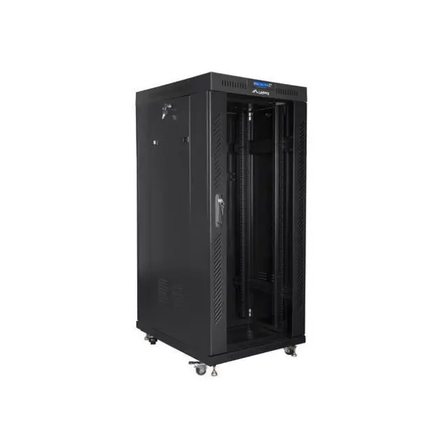 Lanberg Καμπίνα Rack 27U 600x800 LCD Black V2 (FF01-6827-12BL)